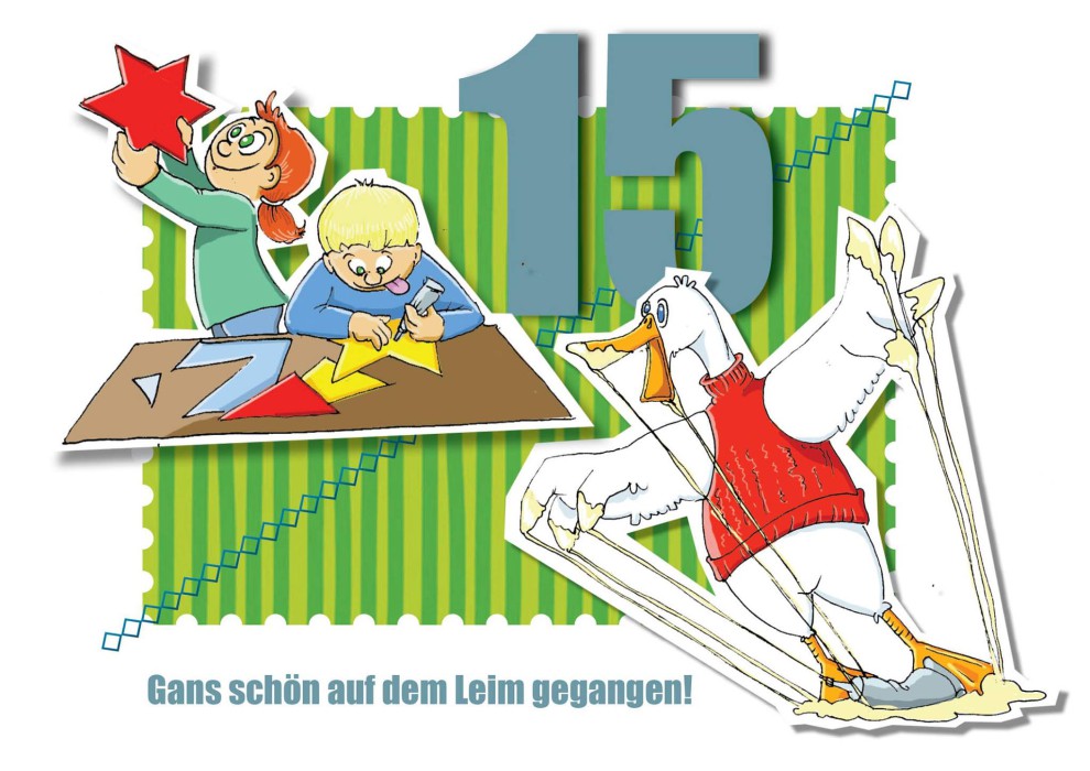 Gans schön auf dem Leim gegangen