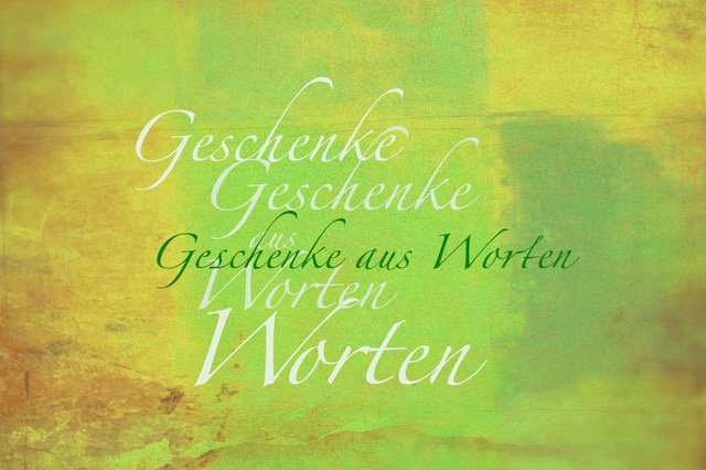 Text schenken / Geschenke aus Worten