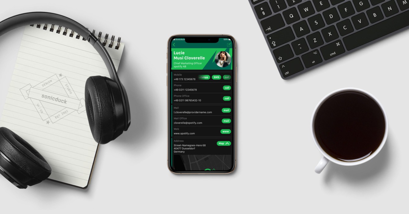 UI / UX Design — Redesign Apples Kontakte App