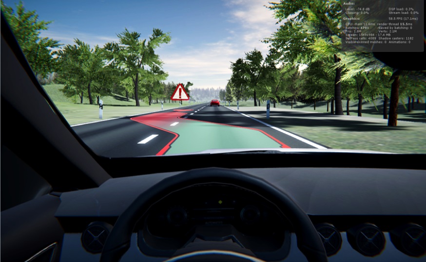 Augmented Reality für hochautomatisierte Fahrzeuge 