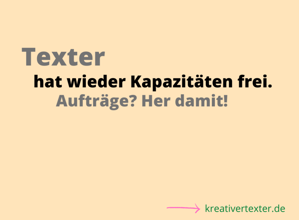 Aufträge?