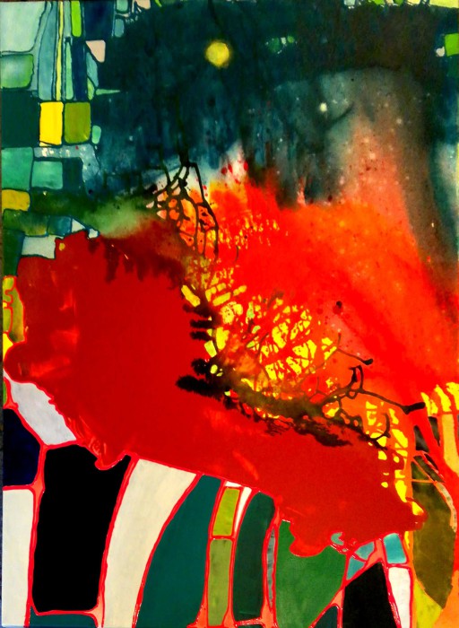 große Blüte 120x140 cm