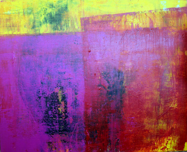Abstrakt in gelb- rot