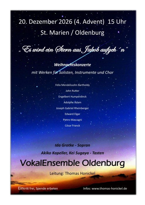 Weihnachtskonzert 4. Advent 2026